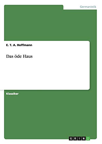 9783640234011: Das de Haus (German Edition)