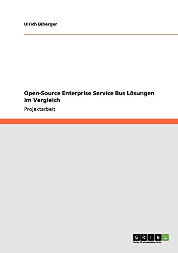 Beispielbild fr Open-Source Enterprise Service Bus Lsungen im Vergleich zum Verkauf von Buchpark