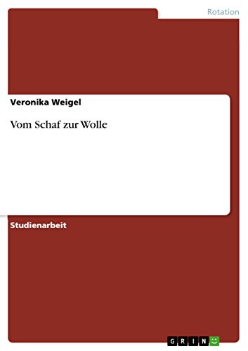 9783640550593: Vom Schaf zur Wolle