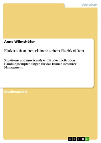 Fluktuation Bei Chinesischen Fachkraften (Paperback) - Anne Wilmshöfer