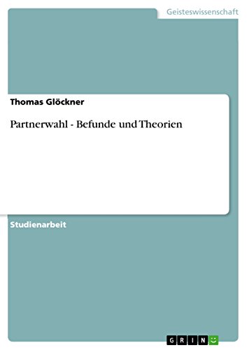 Stock image for Partnerwahl - Befunde und Theorien for sale by Buchpark
