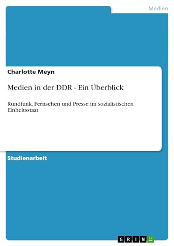 Stock image for Medien in der DDR - Ein berblick for sale by Revaluation Books