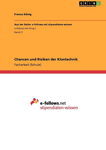 Beispielbild fr Chancen und Risiken der Klontechnik zum Verkauf von medimops