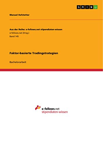 Stock image for Faktor-basierte Tradingstrategien (German Edition) for sale by dsmbooks