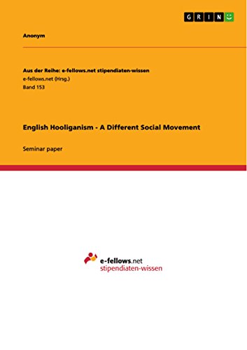 Stock image for English Hooliganism - A Different Social Movement for sale by WorldofBooks