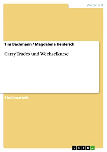 Beispielbild fr Carry Trades und Wechselkurse zum Verkauf von Buchpark