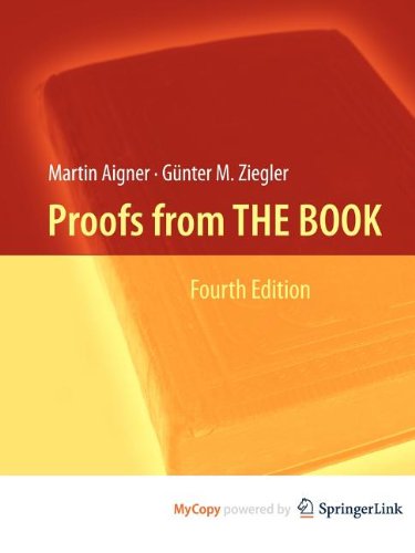 Proofs from THE BOOK (9783642010378) by G. Nter M. Ziegler Martin Aigner