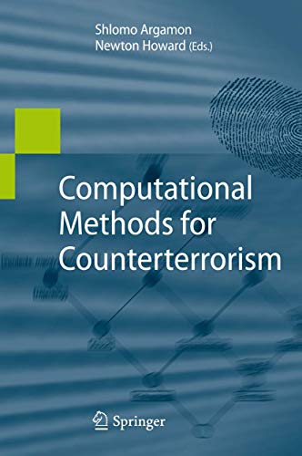 9783642011405: Computational Methods for Counterterrorism