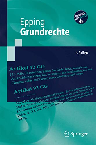 9783642014468: Grundrechte (Springer-Lehrbuch)