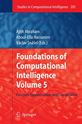 Beispielbild fr Foundations Of Computational Intelligence: Function Approximation And Classification zum Verkauf von Basi6 International