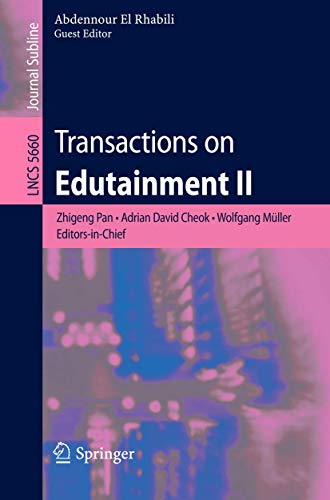 Stock image for Transactions on Edutainment II (Lecture Notes in Computer Science, 5660) for sale by Lucky's Textbooks