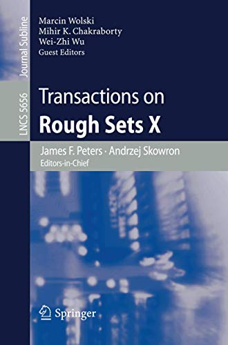 Beispielbild fr Transactions on Rough Sets X (Lecture Notes in Computer Science (5656)) zum Verkauf von Pangea