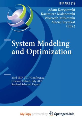 9783642048388: System Modeling and Optimization