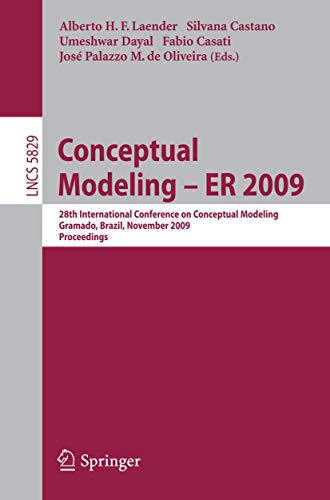 Beispielbild fr Conceptual Modeling - Er 2009 (Lecture Notes In Computer Science) zum Verkauf von Basi6 International