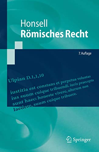 9783642053061: Rmisches Recht (Springer-Lehrbuch) (German Edition)