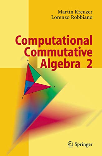 Computational Commutative Algebra 2 (9783642064913) by Kreuzer, Martin