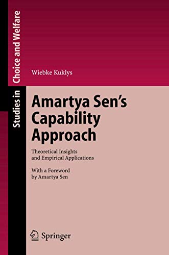 Beispielbild fr Amartya Sen`s Capability Approach Theoretical Insights and Empirical Applications zum Verkauf von Buchpark