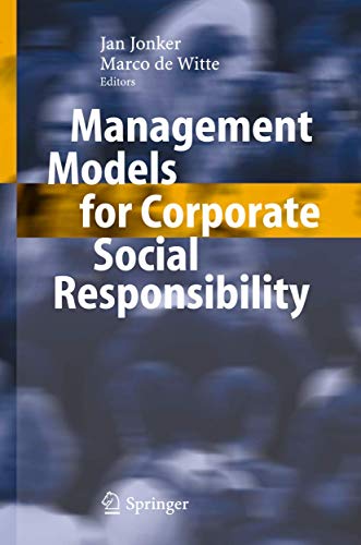 Management Models for Corporate Social Responsibility - Jan Jonker