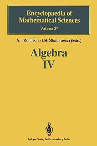 Algebra IV : Infinite Groups. Linear Groups - A. I. Kostrikin