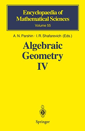 Imagen de archivo de Algebraic Geometry IV : Linear Algebraic Groups Invariant Theory a la venta por Ria Christie Collections