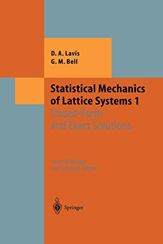 9783642084119: Statistical Mechanics of Lattice Systems: Closed-form and Exact Solutions