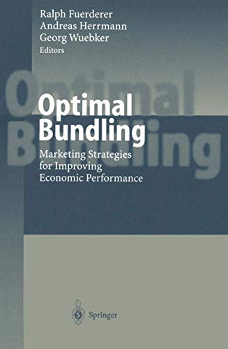 Beispielbild fr Optimal Bundling Marketing Strategies for Improving Economic Performance zum Verkauf von Buchpark