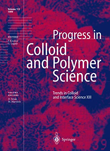 9783642085086: Trends in Colloid and Interface Science Xiii (Progress in Colloid and Polymer Science): 112