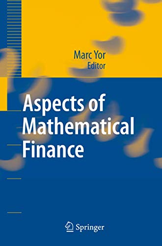 Imagen de archivo de Aspects of Mathematical Finance a la venta por Chiron Media