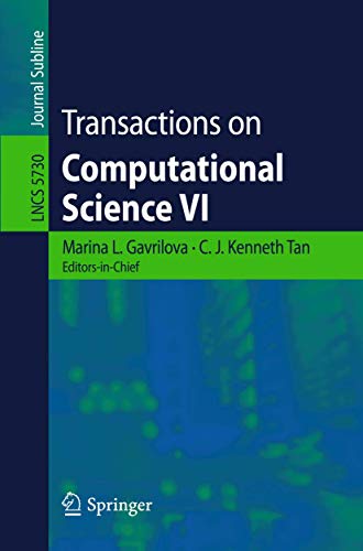 Stock image for Transactions on Computational Science VI for sale by Buchpark