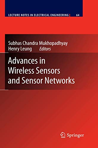 9783642127069: Advances in Wireless Sensors and Sensor Networks: 64