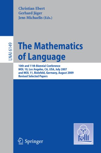 Stock image for The Mathematics of Language Lecture Notes in Artificial Intelligence for sale by Blackwell's