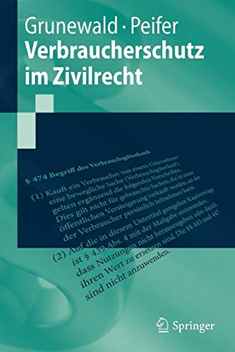 9783642144202: Verbraucherschutz im Zivilrecht (Springer-Lehrbuch)