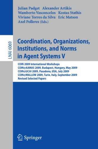 Beispielbild fr Coordination, Organizations, Institutions, and Norms in Agent Systems V Lecture Notes in Artificial Intelligence zum Verkauf von Blackwell's