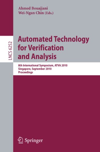 Stock image for Automated Technology for Verification and Analysis : 8th International Symposium, ATVA 2010, Singapore, September 21-24, 2010, Proceedings for sale by Buchpark