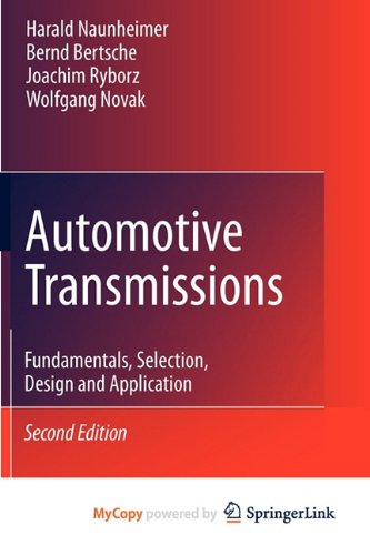 9783642162152: Automotive Transmissions: Fundamentals, Selection, Design and Application