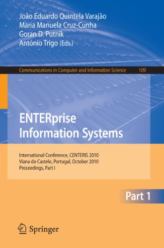 Beispielbild fr ENTERprise Information Systems, Part I zum Verkauf von Blackwell's