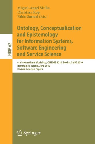 Imagen de archivo de Ontology, Conceptualization and Epistemology for Information Systems, Software Engineering and Service Science a la venta por Blackwell's