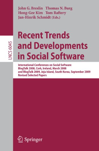 Beispielbild fr Recent Trends and Developments in Social Software (Lecture Notes in Computer Science) zum Verkauf von Lucky's Textbooks