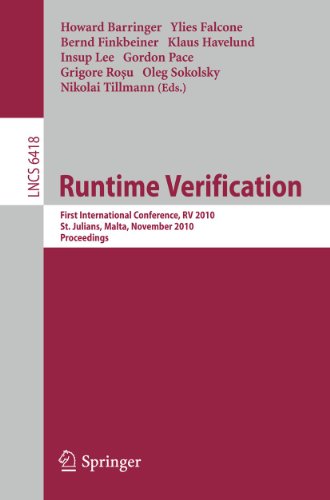 Beispielbild fr Runtime Verification Programming and Software Engineering zum Verkauf von Blackwell's