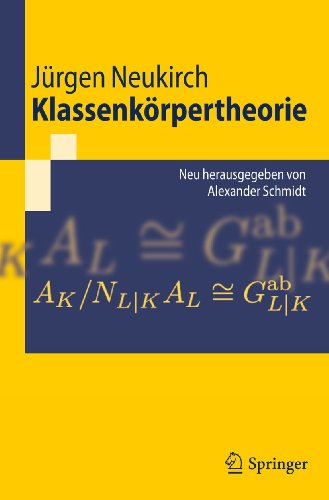 Beispielbild fr Klassenkorpertheorie : Neu herausgegeben von Alexander Schmidt zum Verkauf von Chiron Media