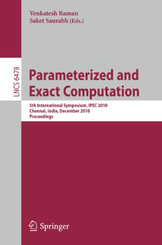 Parameterized and Exact Computation: 5th International Symposium, IPEC 2010, Chennai, India, Dece...