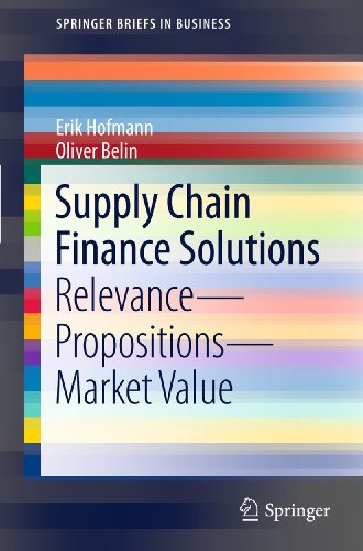 Stock image for Supply Chain Finance Solutions: Relevance - Propositions - Market Value (SpringerBriefs in Business) for sale by HPB-Red