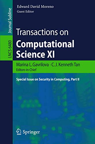 Beispielbild fr Transactions on Computational Science XI Transactions on Computational Science zum Verkauf von Blackwell's