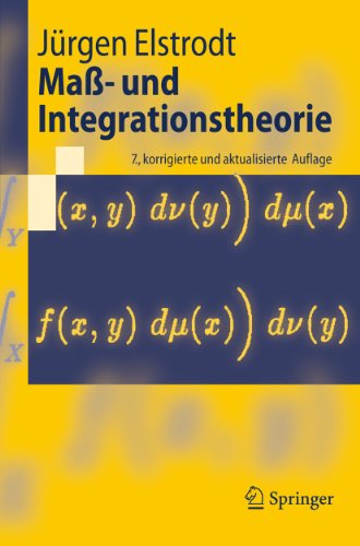Beispielbild fr Ma- und Integrationstheorie (Springer-Lehrbuch) zum Verkauf von medimops
