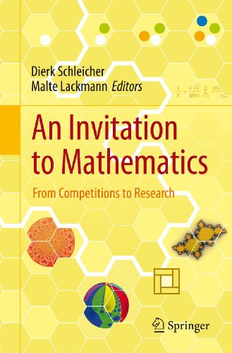 Beispielbild fr An Invitation to Mathematics: From Competitions to Research zum Verkauf von Chiron Media