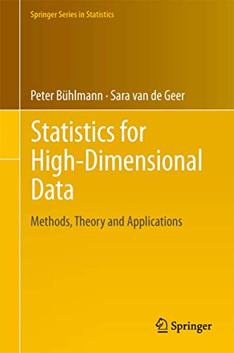 

Statistics for high-dimensional data. Methods, theory and applications - Peter Bühlmann