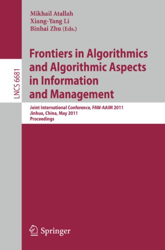Immagine dell'editore per Frontiers in Algorithmics and Algorithmic Aspects in Information and Management : Joint International Conference, FEW-AAIM 2011, Jinhua, China, May 28-31, 2011, Proceedings venduto da Buchpark