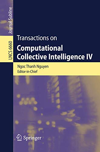 Beispielbild fr Transactions of Computational Collective Intelligence IV zum Verkauf von Buchpark