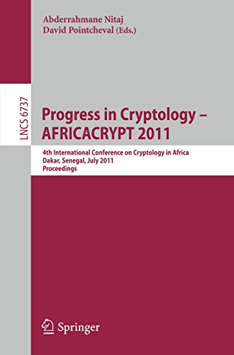 Stock image for Progress in Cryptology - AfricaCrypt 2011 for sale by Blackwell's