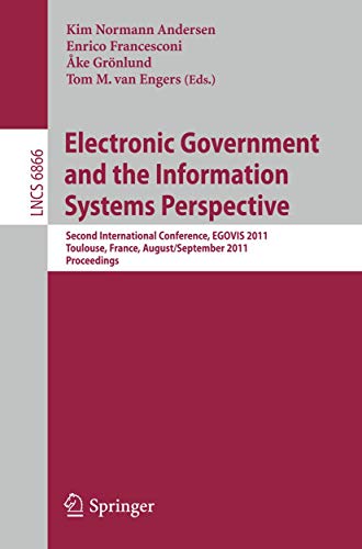 Beispielbild fr Electronic Government and the Information Systems Perspective zum Verkauf von Blackwell's